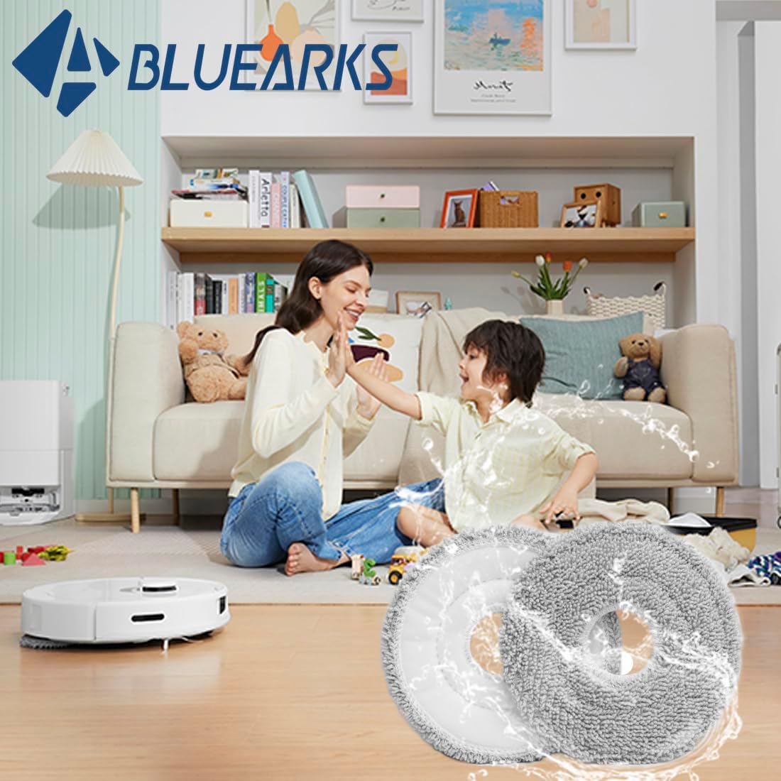 6Pcs Replacement Mop Pads for Dreame L10sL20L30Ecovacs X2