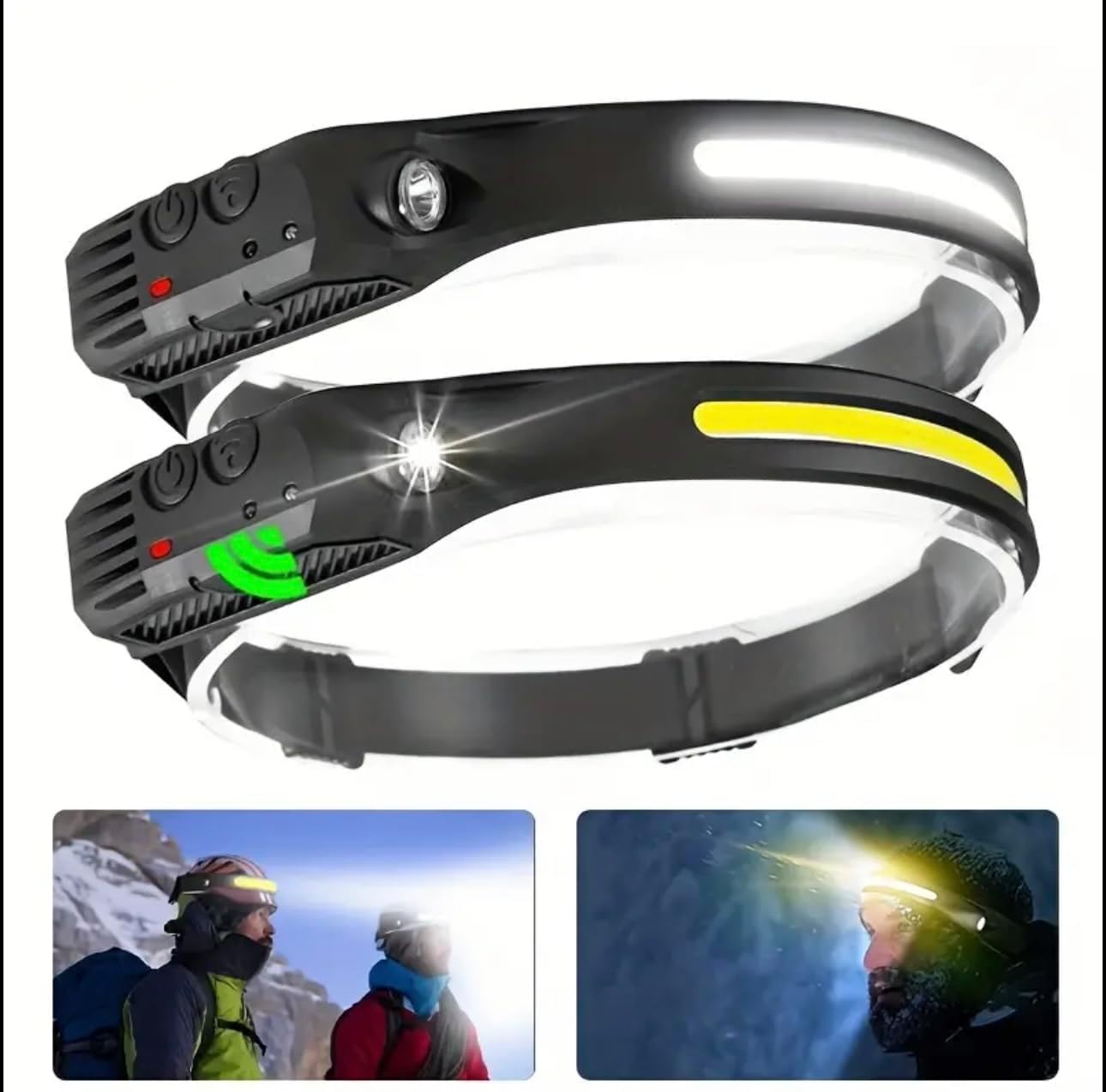10-Watt Rechargeable Headlamp With 270 Wide Beam