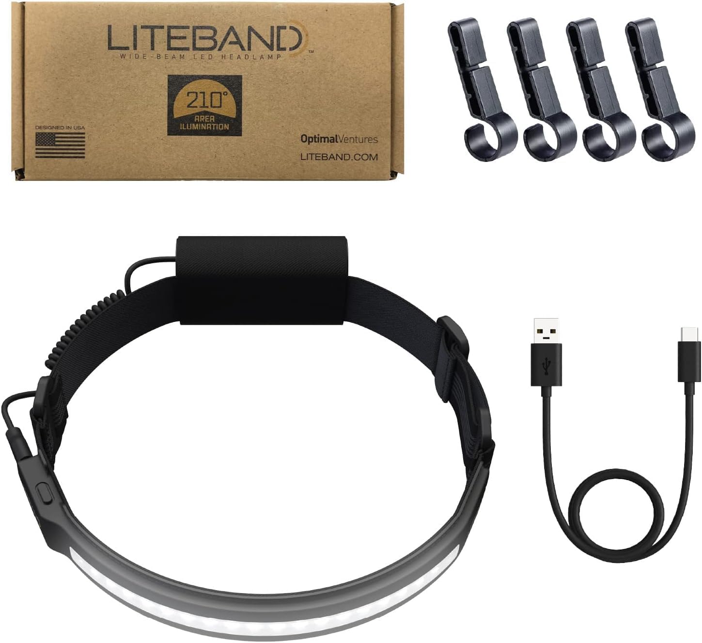 Lit Band PRO 1000 Rechargeable Led Headlamp