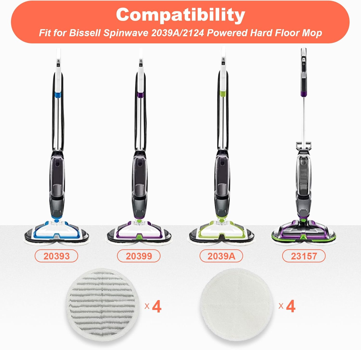 BeiLan Spinwave Mop Pads Replacement