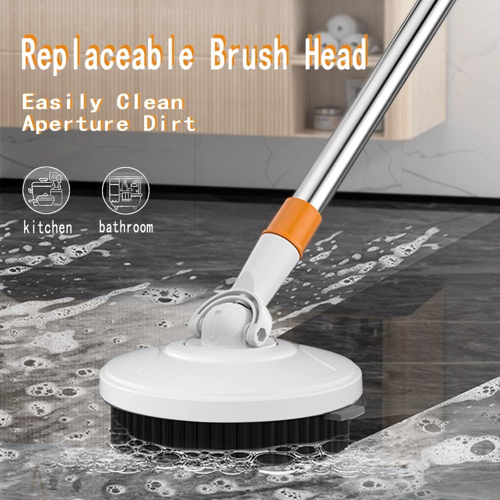 Sunki Spin Mop Bucket with 61 Handle and 5 Replacement Heads