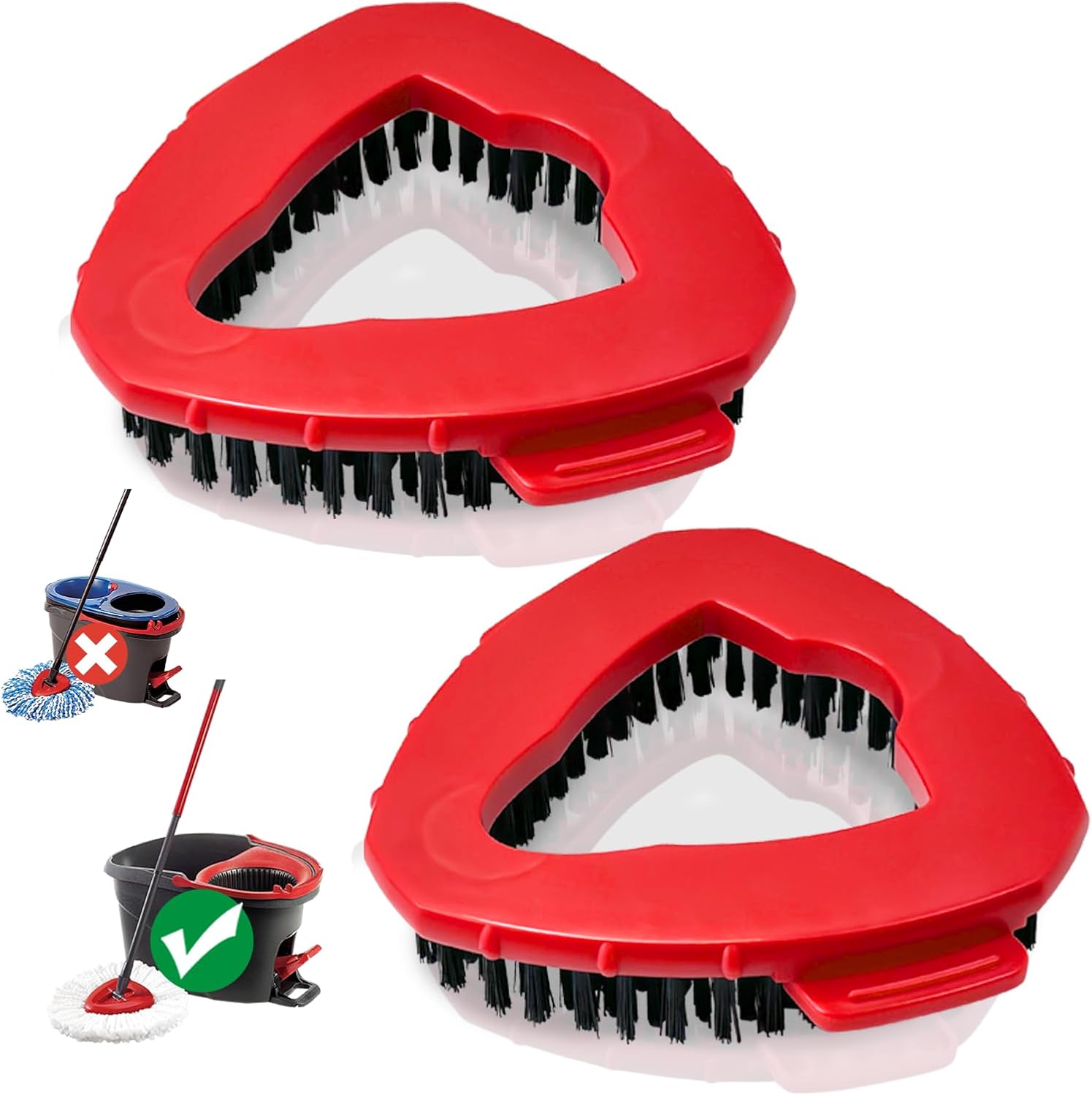 Koolstuffs Spin Mop Scrub Brush Head 2 Pack