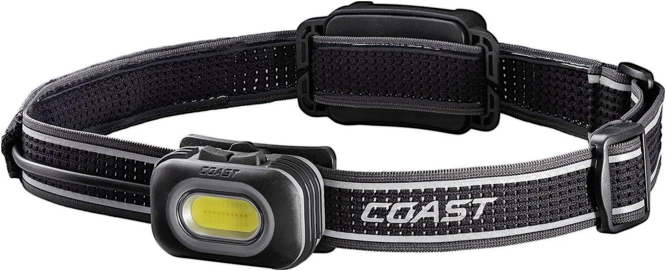 Coast RL10R 750 Lumen Headlamp with Variable Light and Rear Safety