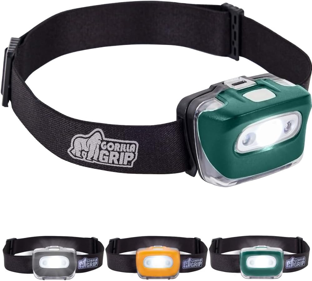 Gorilla Grip Ultra Bright LED Headlamp