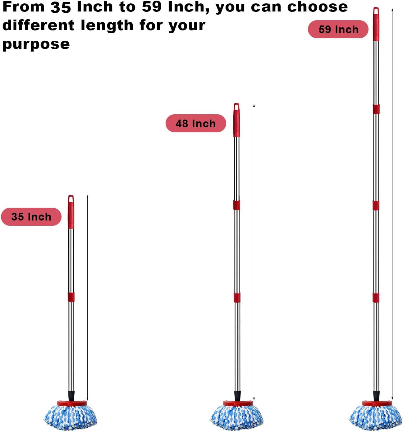 Pro-Grade 4-Section Mop Handle