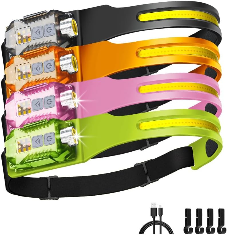 2-in-1 Outdoor Sensing COB Headlight Rechargeable Waterproof