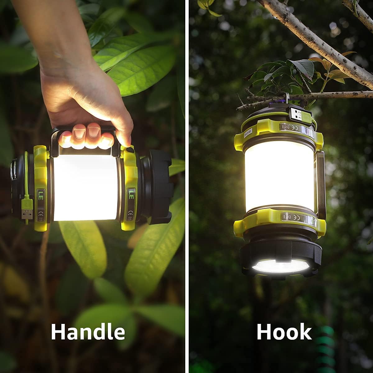 500LM LED Camping Lantern with Built-in Battery