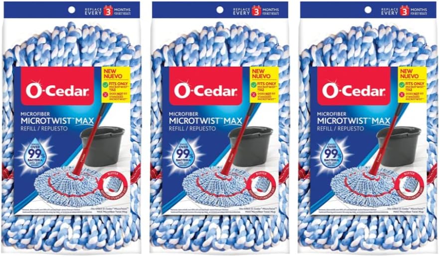 O-Cedar MicroTwist Microfiber Twist Mop Refill Set
