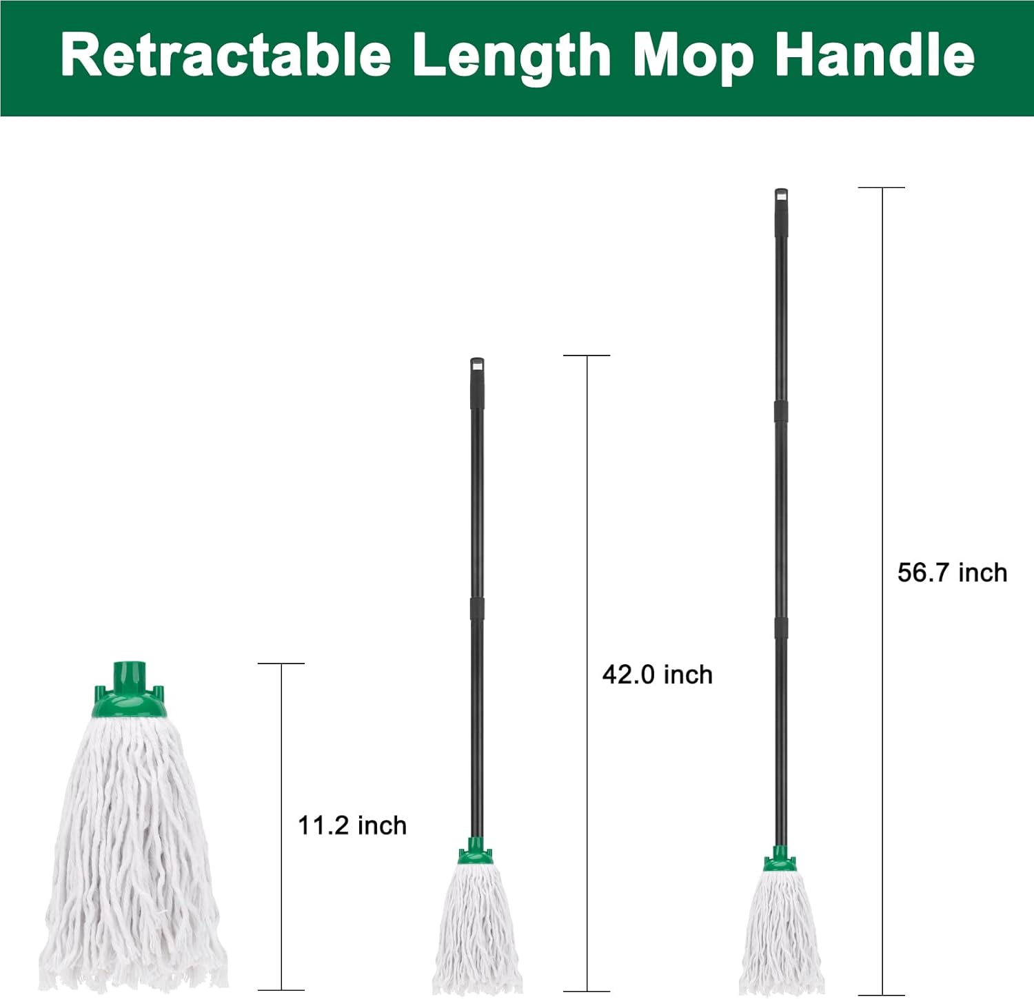 Green KeFanta 2-Piece Mop Head Set