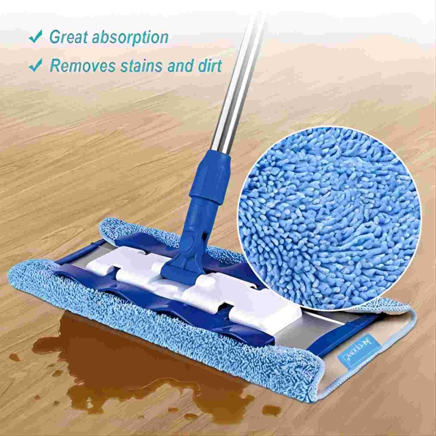 KEEPOW Microfiber Mop Refill Pack of 5