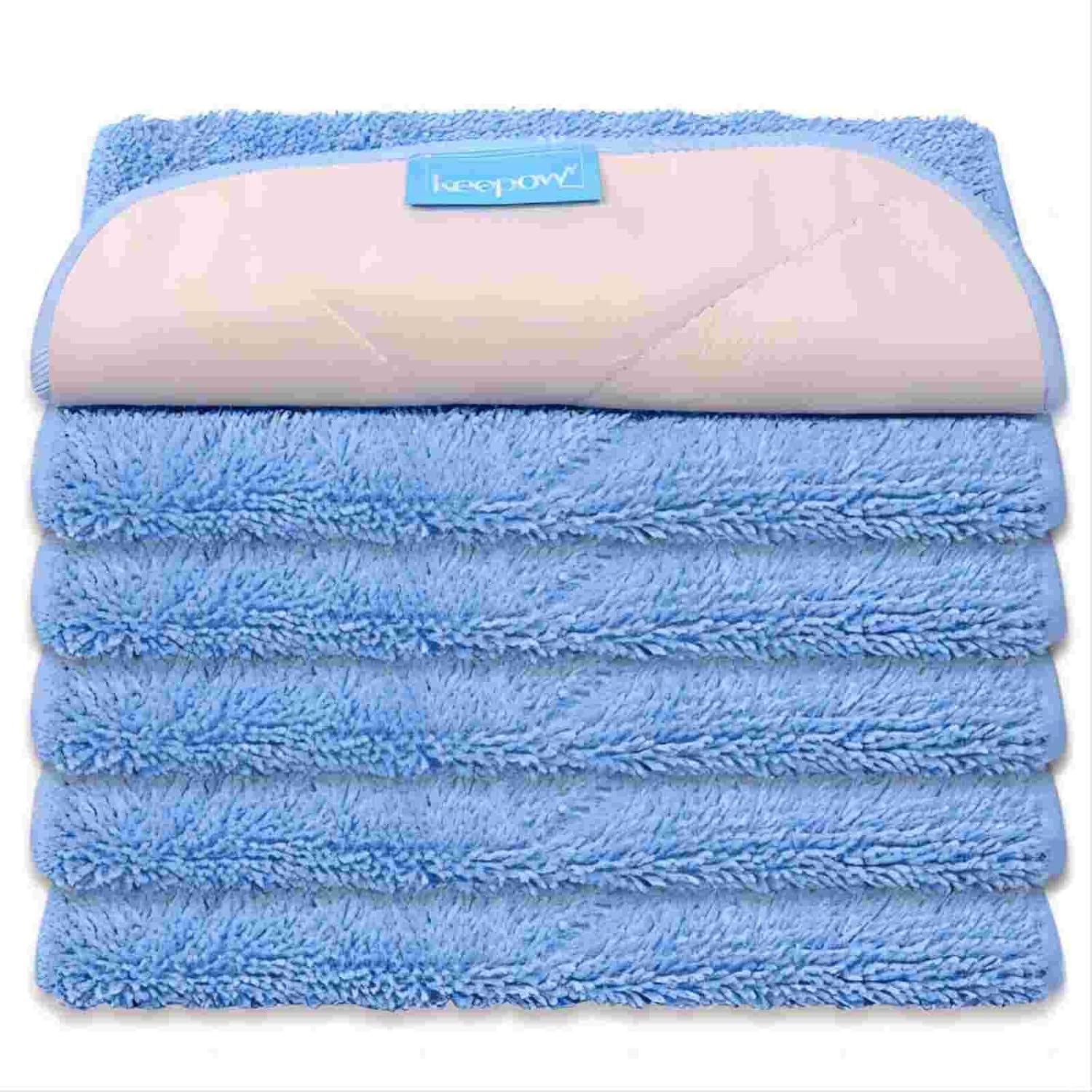 KEEPOW Microfiber Mop Refill Pack of 5