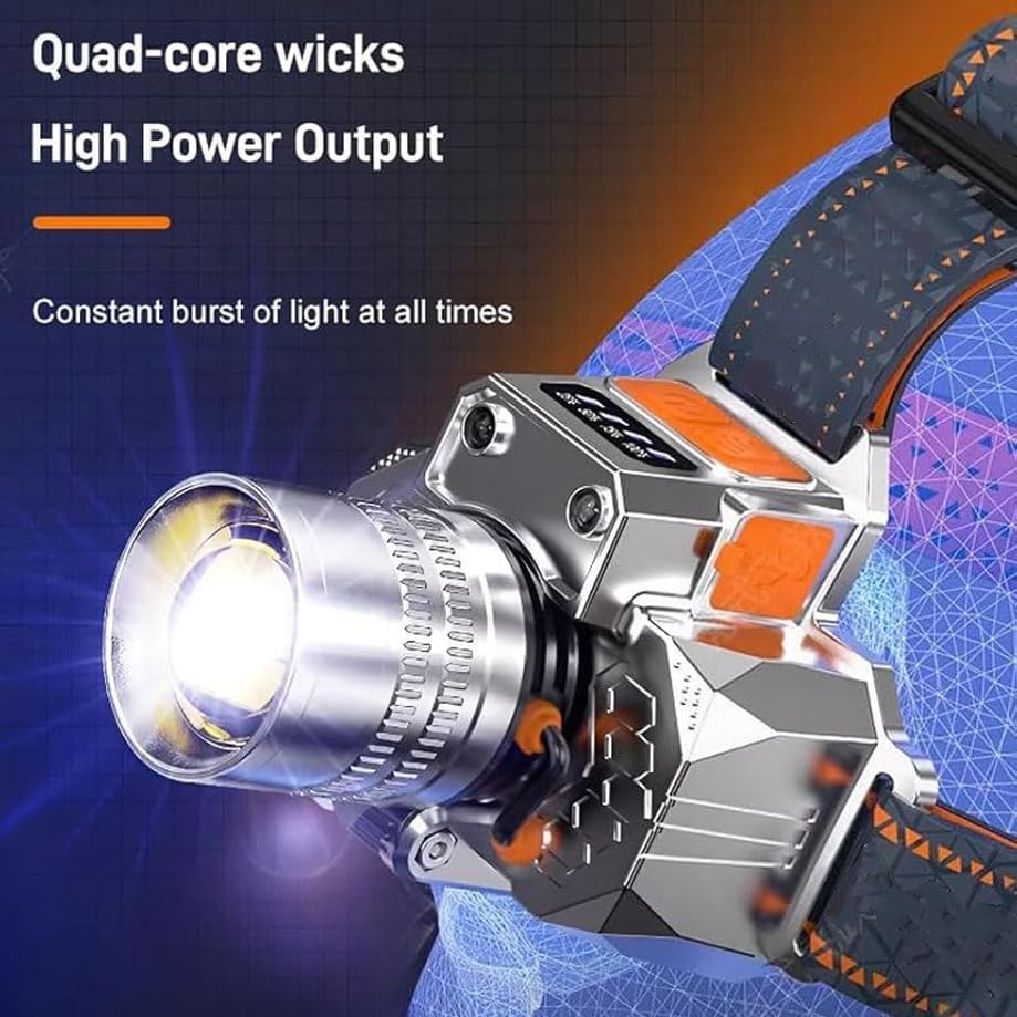 OV LADA Zoomable Headlamp camping flashlight