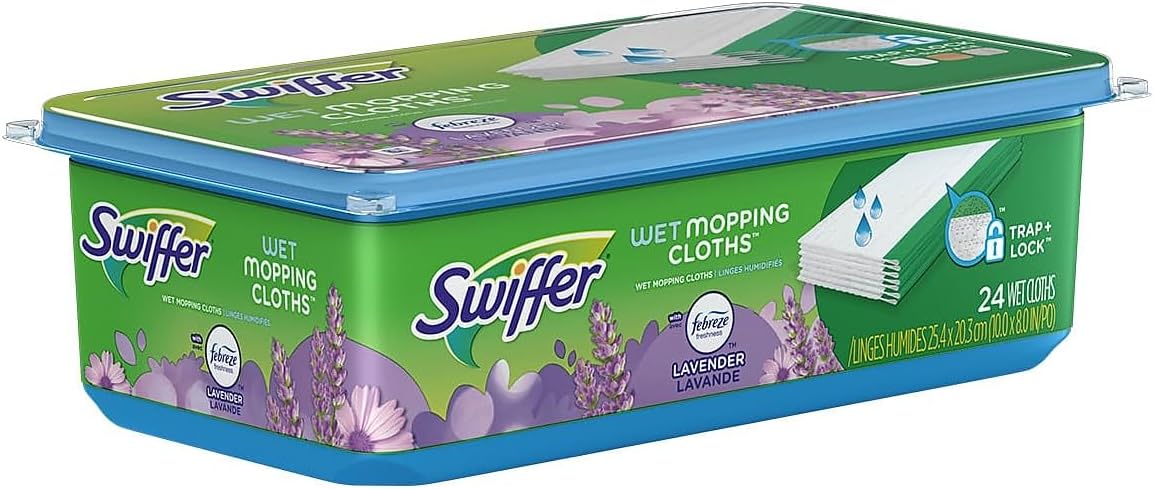 Swiffer Sweeper Wet Mopping Pad Lavender Vanilla Refill