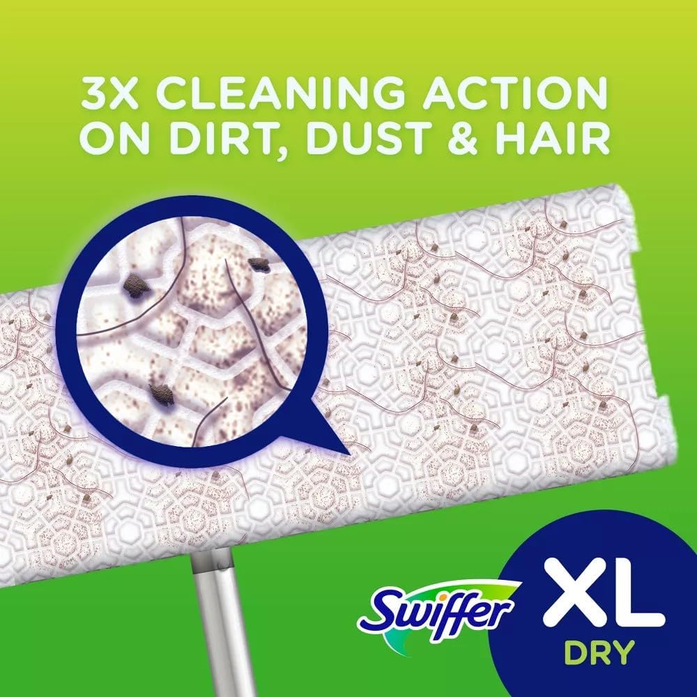 Swiffer X-Large Disposable Mop Cloths - Large Durable Soft and Hypoallergenic