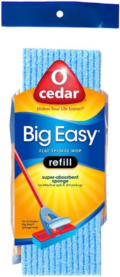 O-Cedar Big Easy Sponge Mop Refill 6 Month Reusable