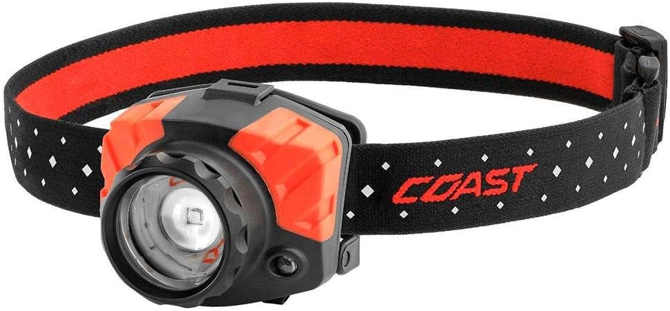 Coast 615 Lumens Pure Beam Tri-Color Headlamp