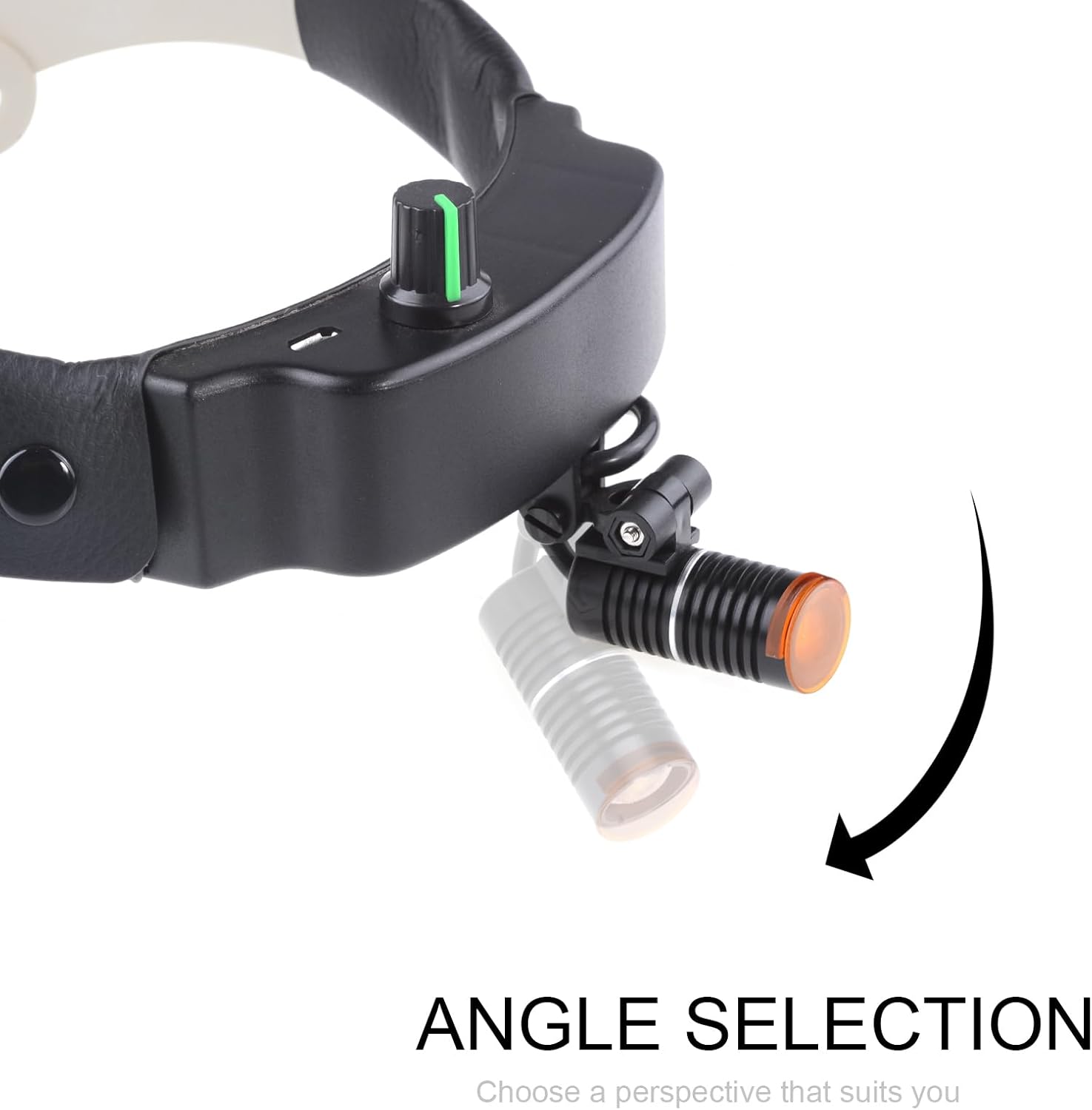 Adjustable 3W LED Cl ip-on Headlight Compact Durable