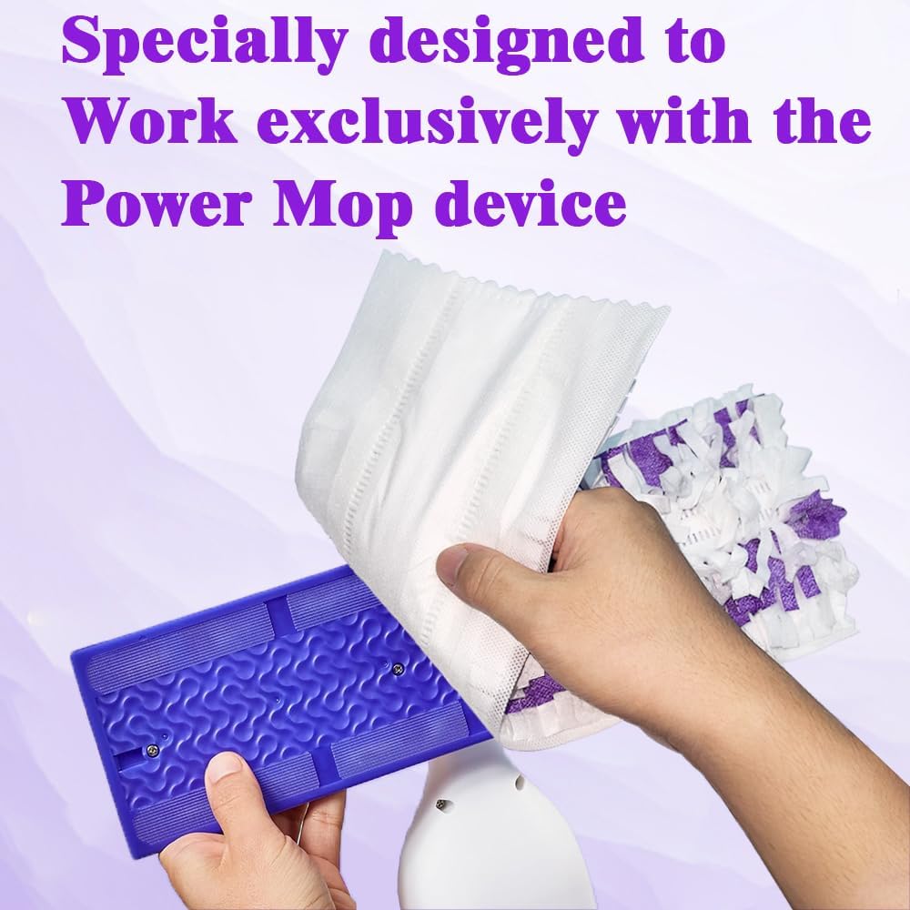 Mewvine Disposable Mop Pads for Swiffer PowerMop - 10 Count Multi-Surface Refills
