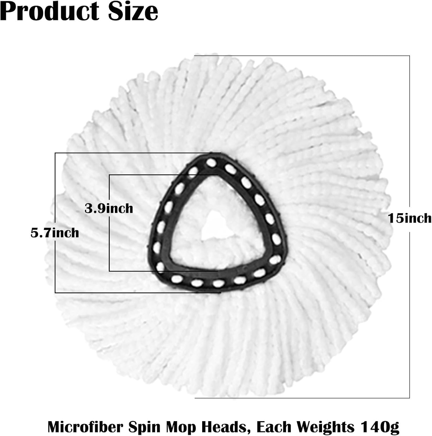 12-Pack Spin Mop Heads for Hard Floors