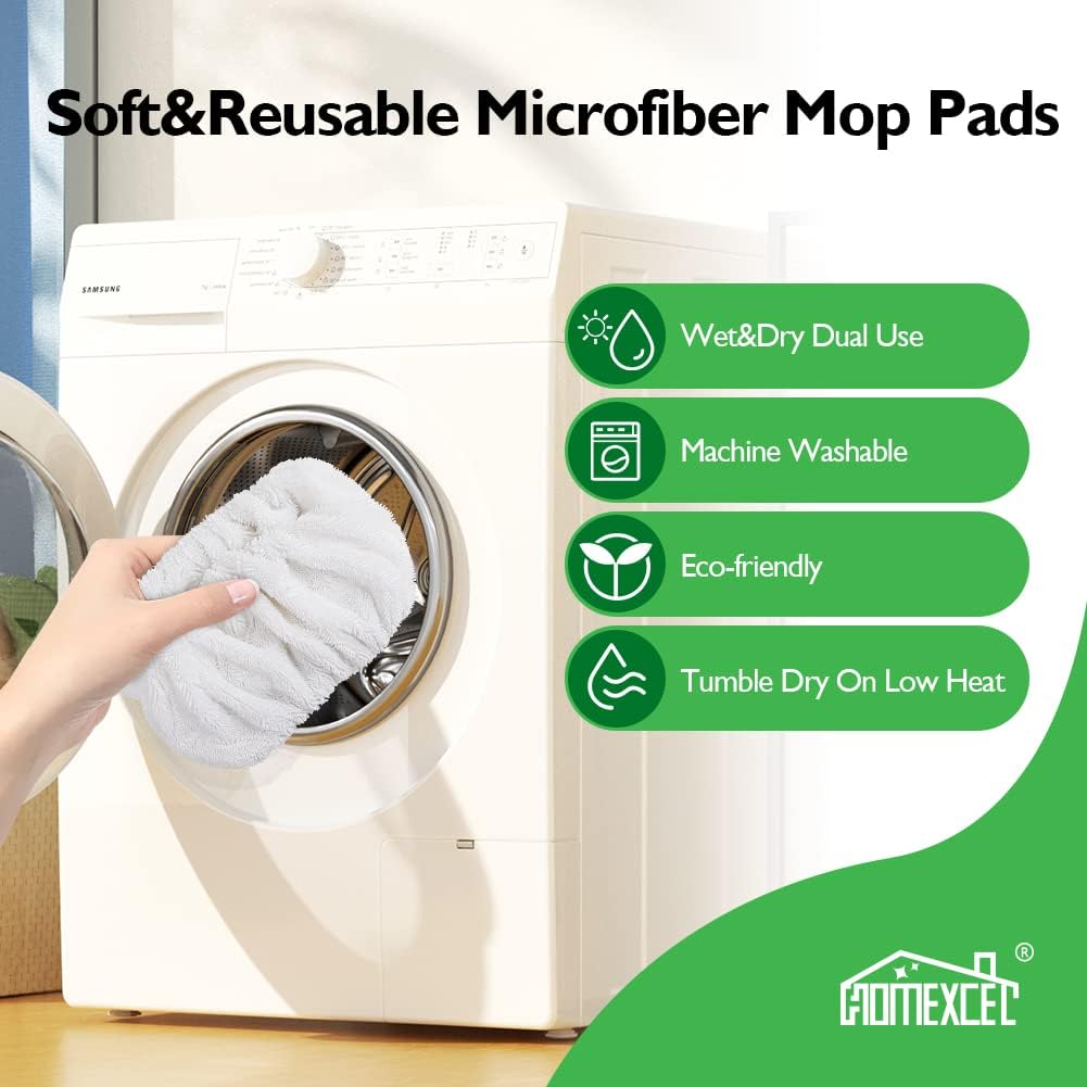 Reusable Microfiber Mop Pads