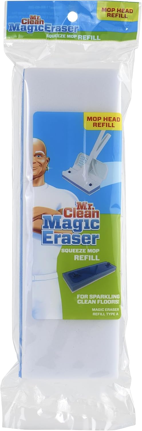 Mr Clean Magic Eraser Squeeze Mop Refill - conspicuous dirt trap
