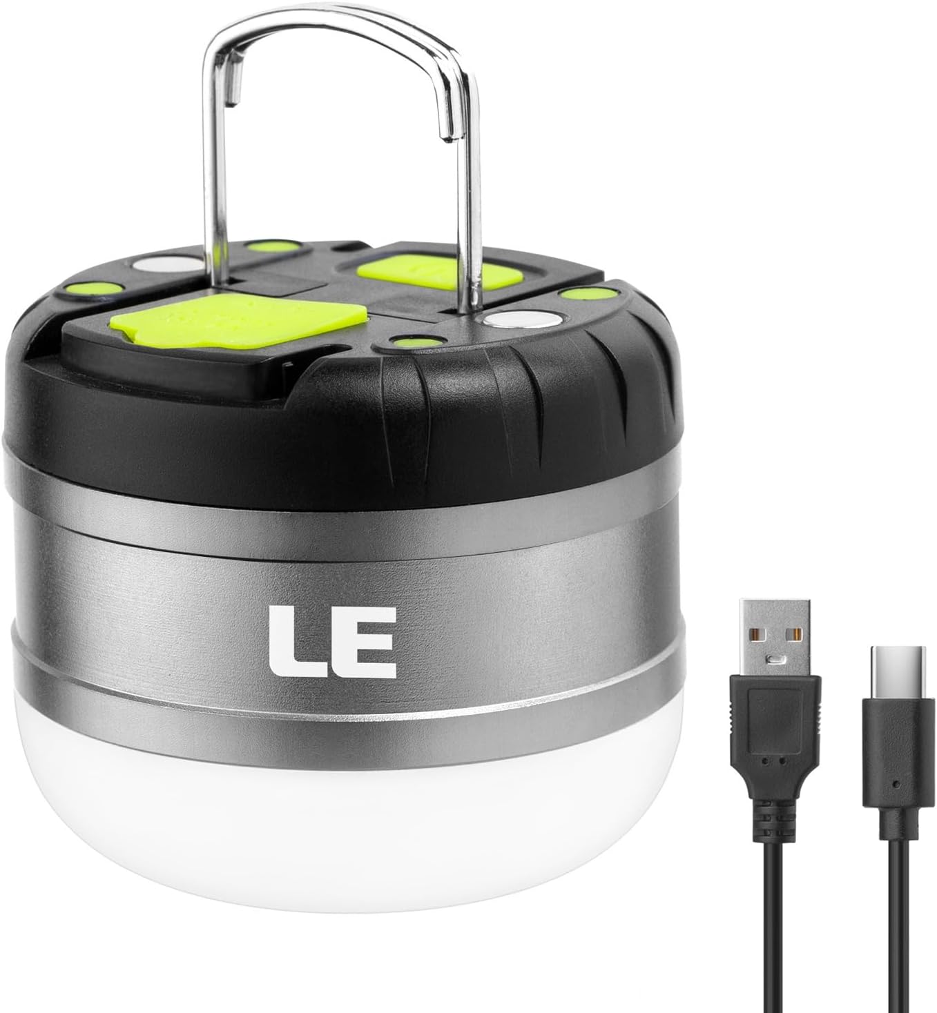 Lighting EVER LE LED Camping Lantern with 5 Modes and Power Bank