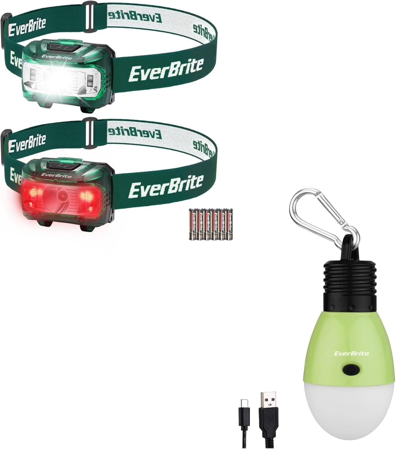 EverBrite Headlamp Rechargeable Camping Light