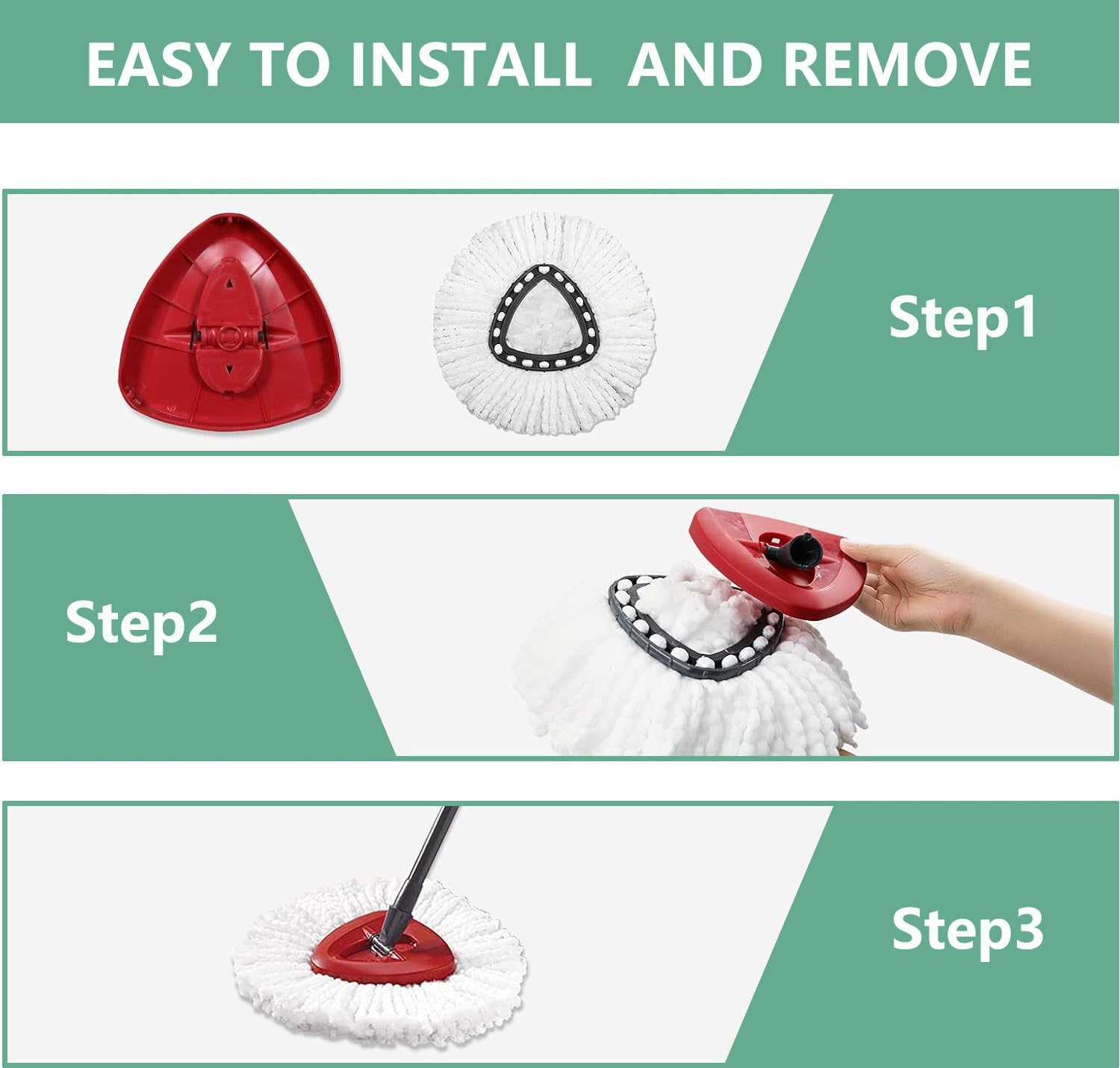 Deep Clean with Isquene Mop Heads