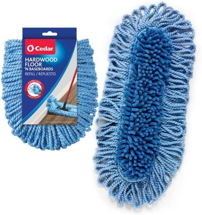 O-Cedar Dual-Action Dust Mop Refill Blue