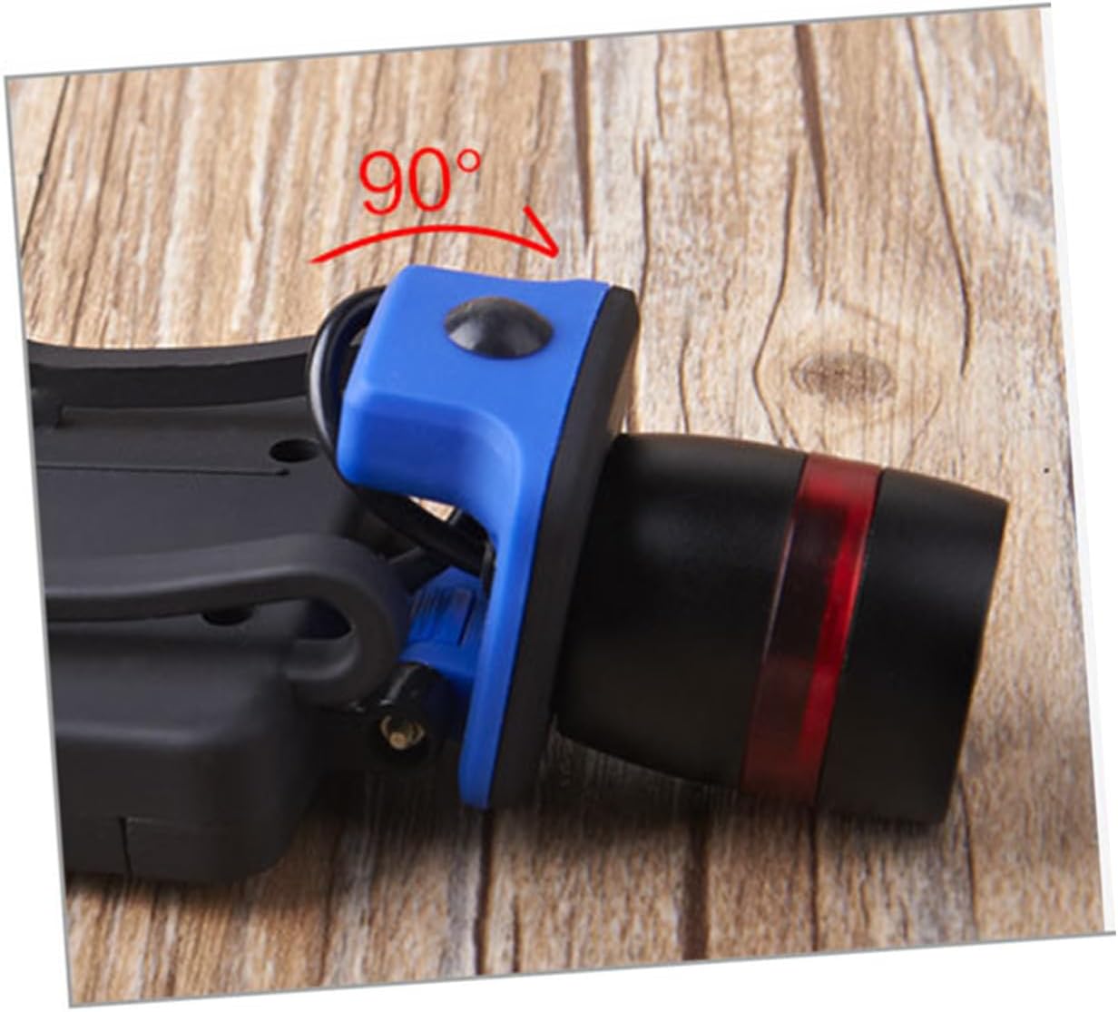 HOMSFOU 2-Piece Fishing Lamp LED Headlamp Clip-On Headlight in Black