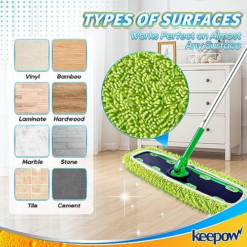 KEEPOW Reusable XL Mop Pads for Swiffer XL Sweeper