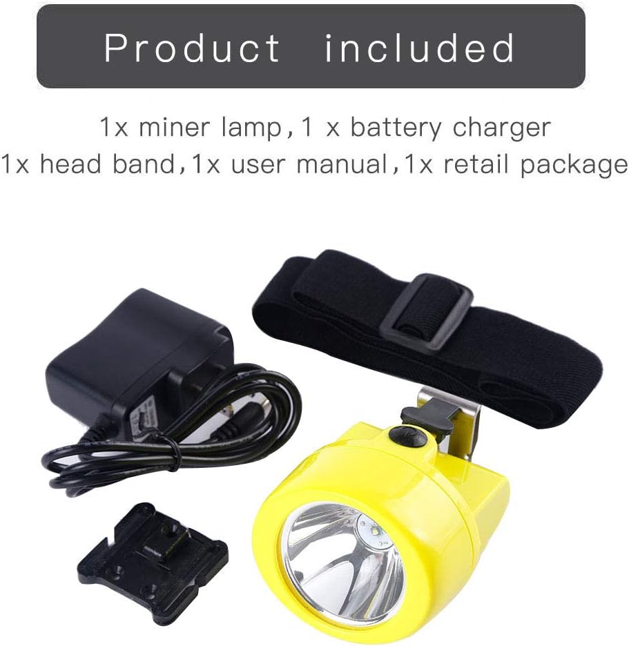 Yongkist Safety Mining Headlamp 30LM Underwater Mining Lamp