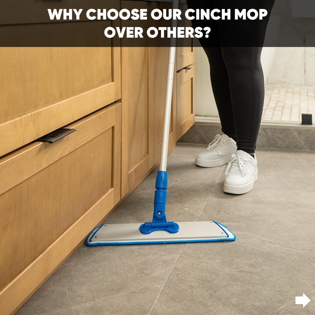 Cinch Mop - Microfiber Mop for Hardwood Floors