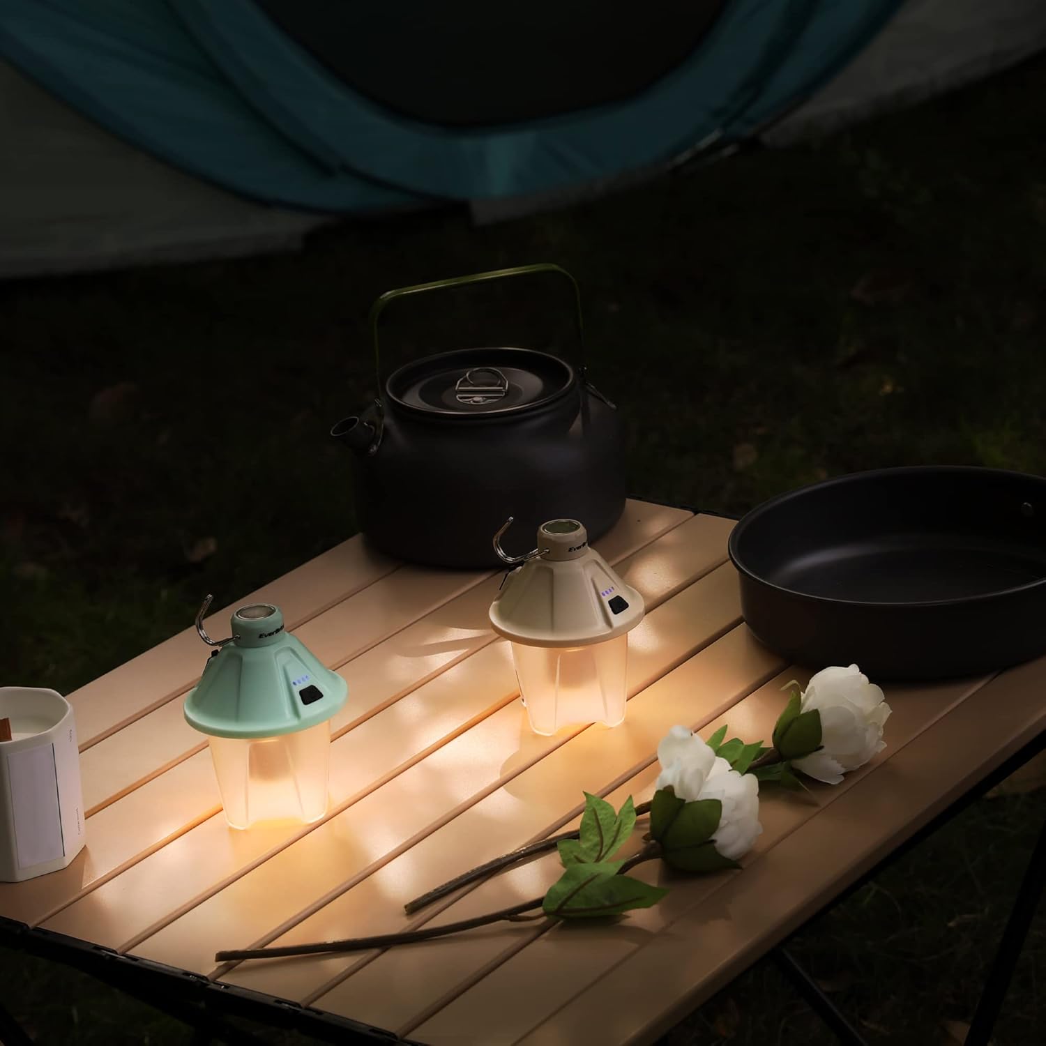 EverBrite 5-Pack LED Headlamp Compact Spotlight Camping Lantern for Hiking Camping