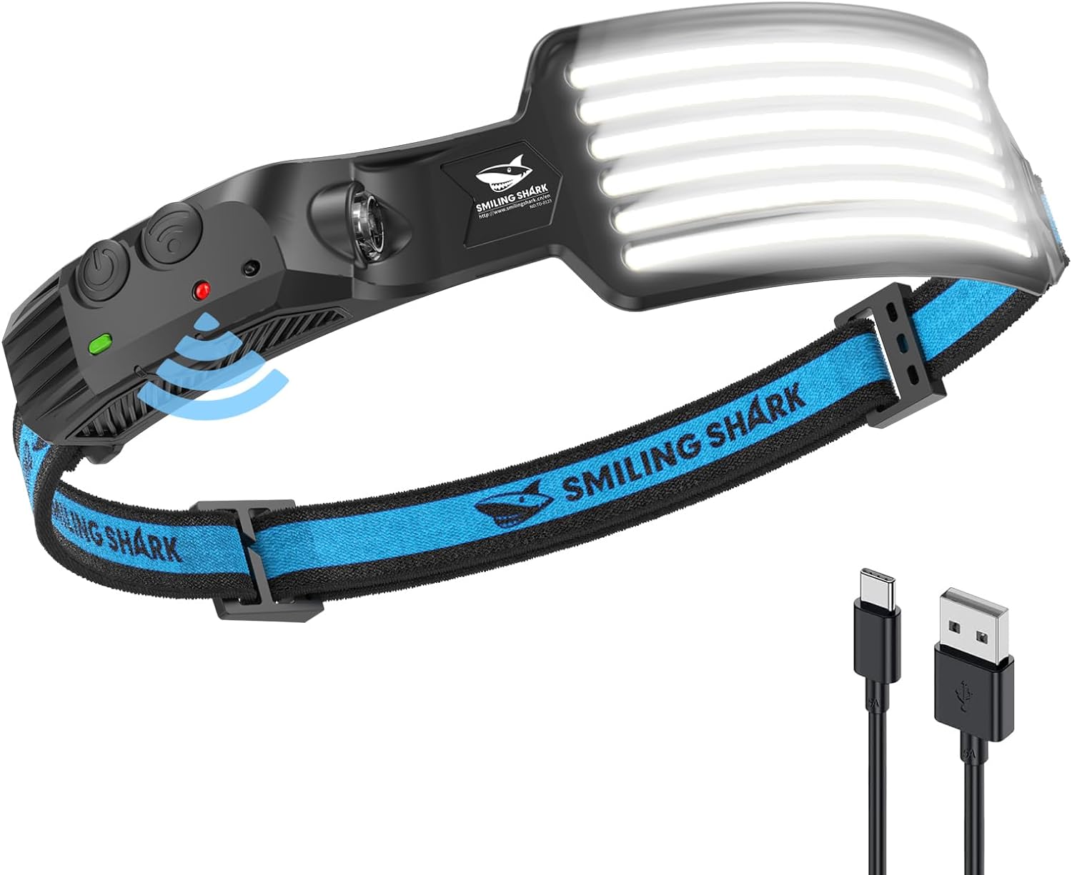 Rechargeable Headlamp 230 Wide Angle Motion Sensor Waterproof 8-hour Battery Life