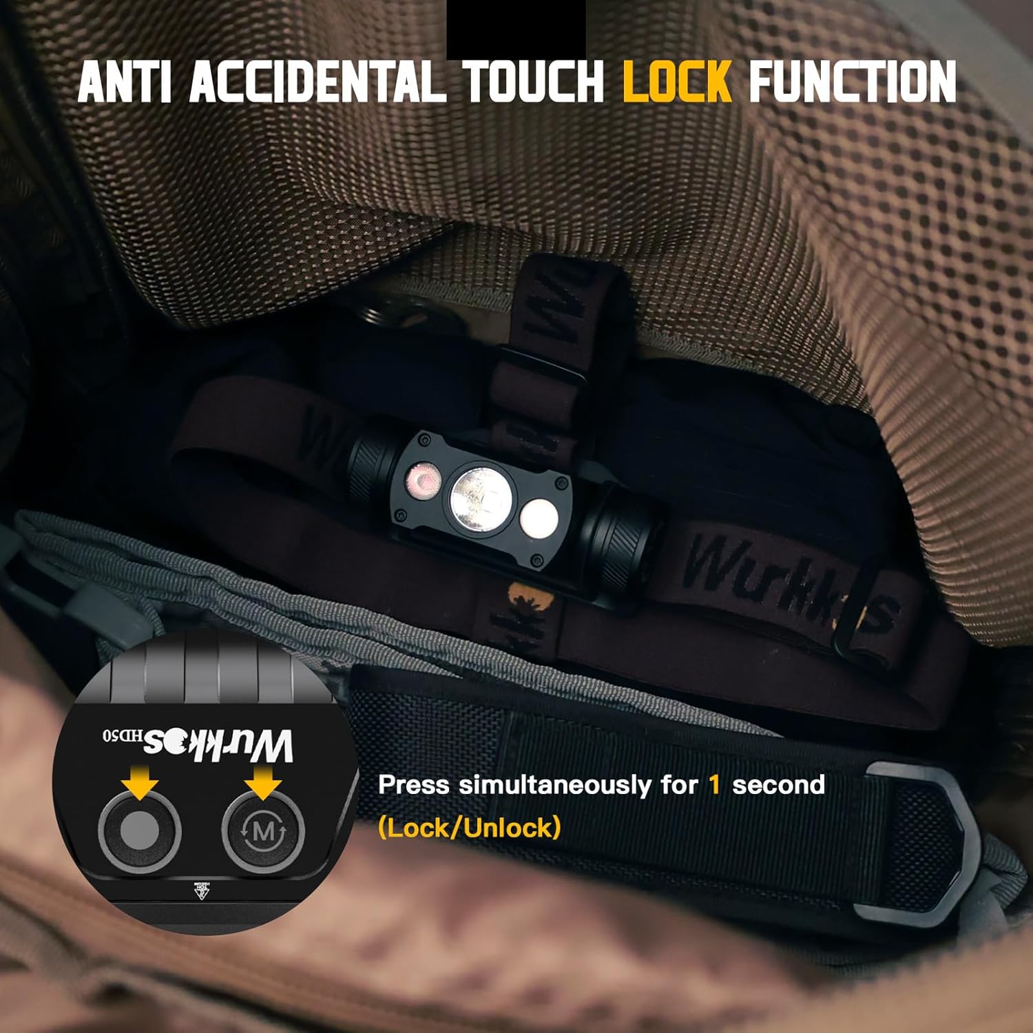 Wurkkos HD50 4000 Lumens LED Headlamp with 6 Modes 1