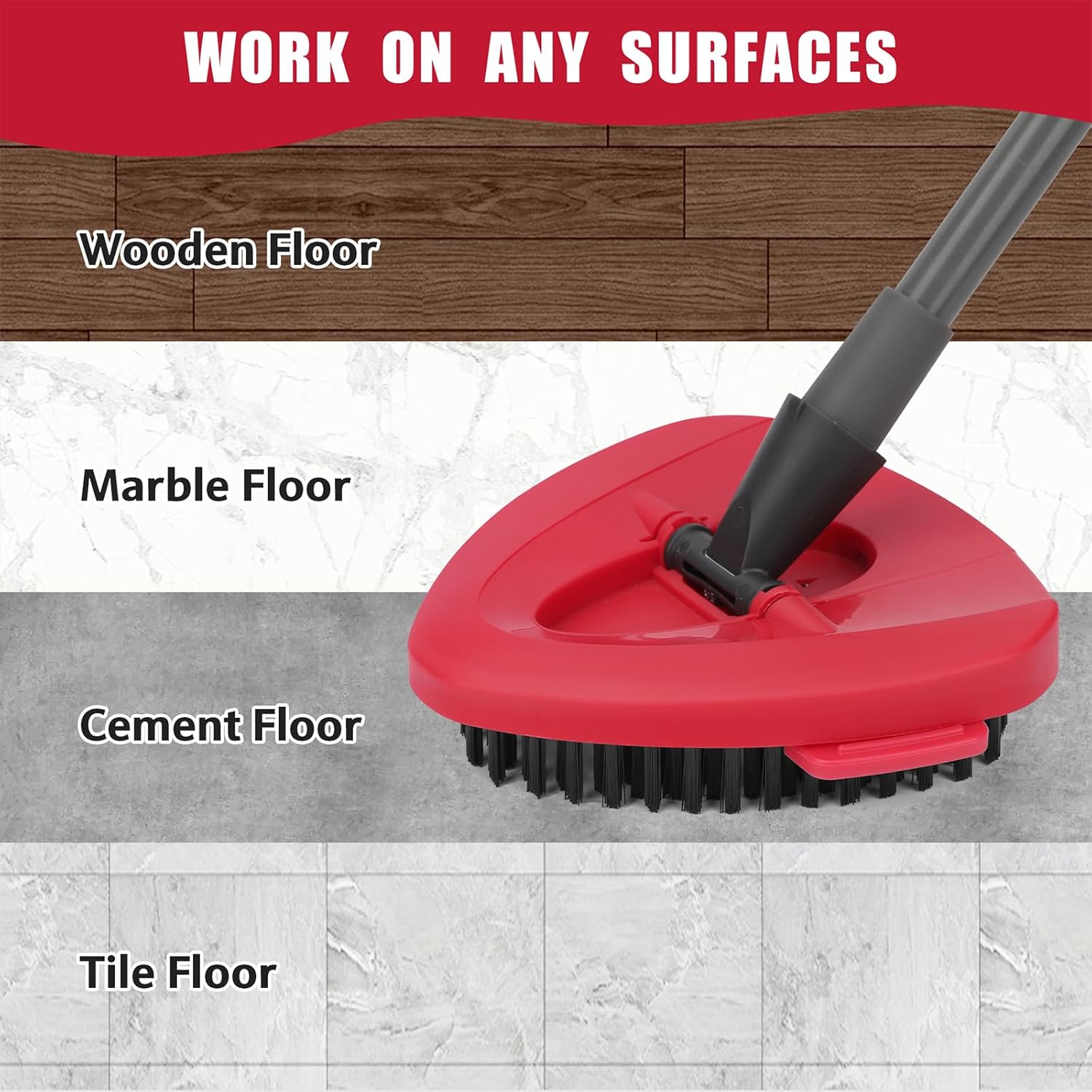 Tidy Monster scrub brush replacement head for bathroom and kitchen cleaning