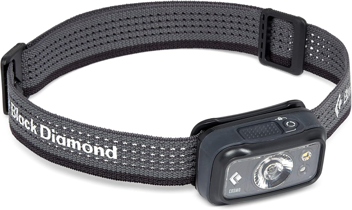Brightly Lit Black Diamond Cosmo 300 Headlamp Graphite