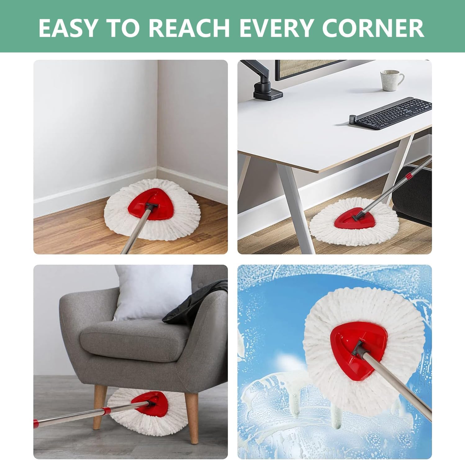 Deep Clean with Isquene Mop Heads