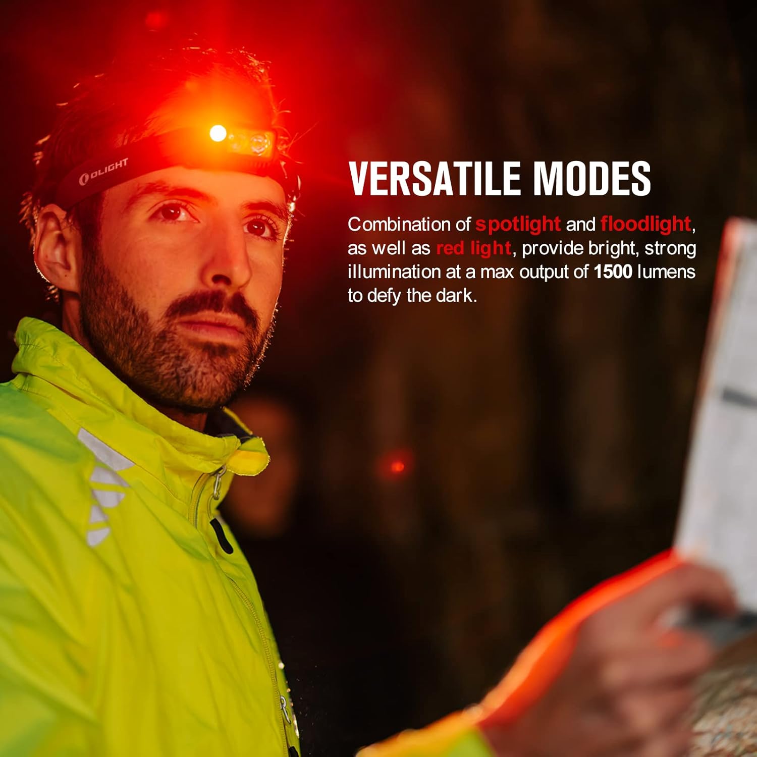 OLIGHT Array 2 Pro 1500 Lumens Headlamp with Red Light Option