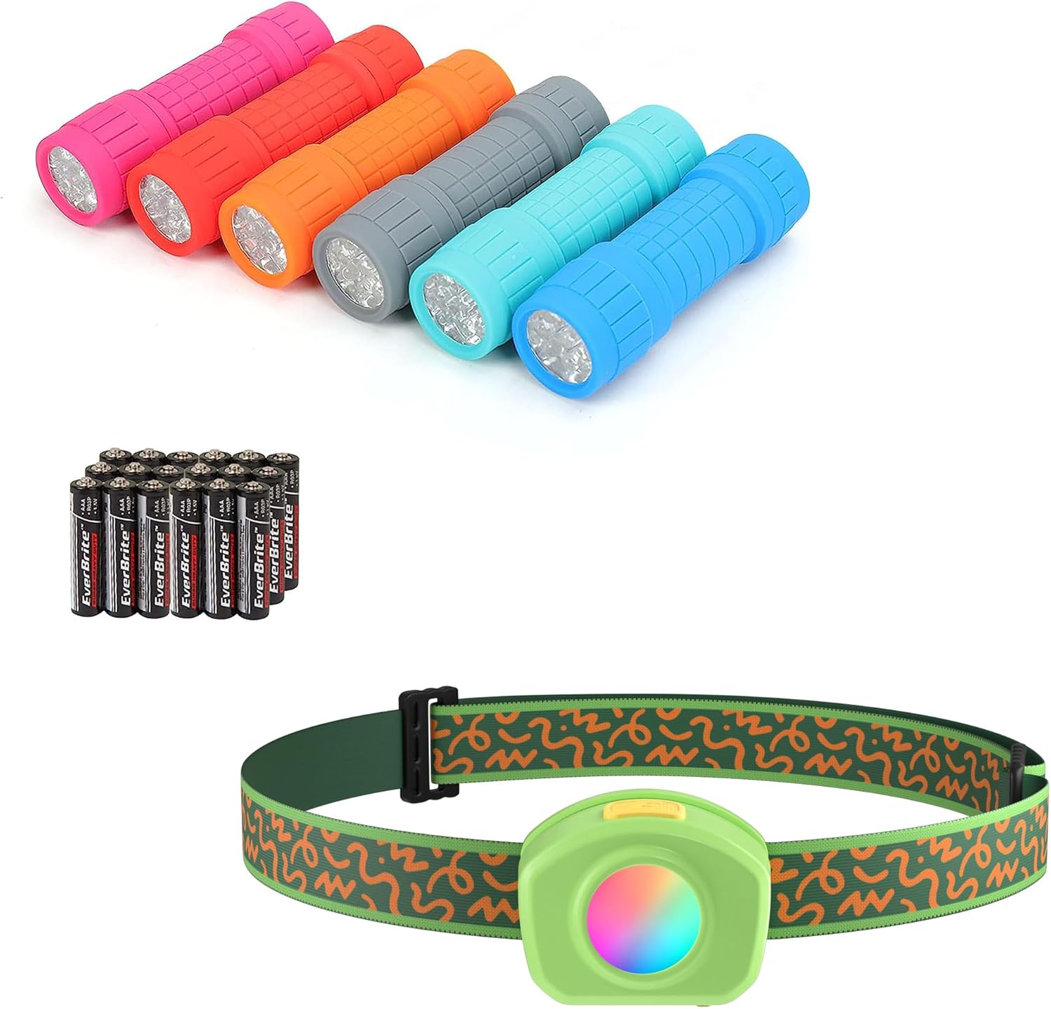 EverBrite 6-Piece Set Including Kids Headlamp