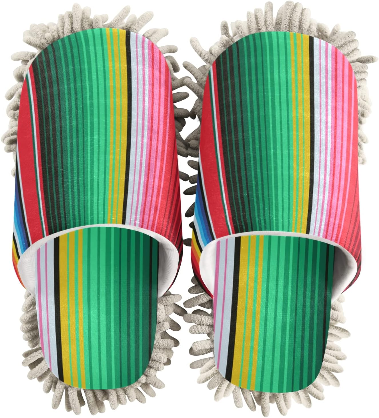 Xigua Microfiber Cleaning Slippers House Floor Dust Cleaner
