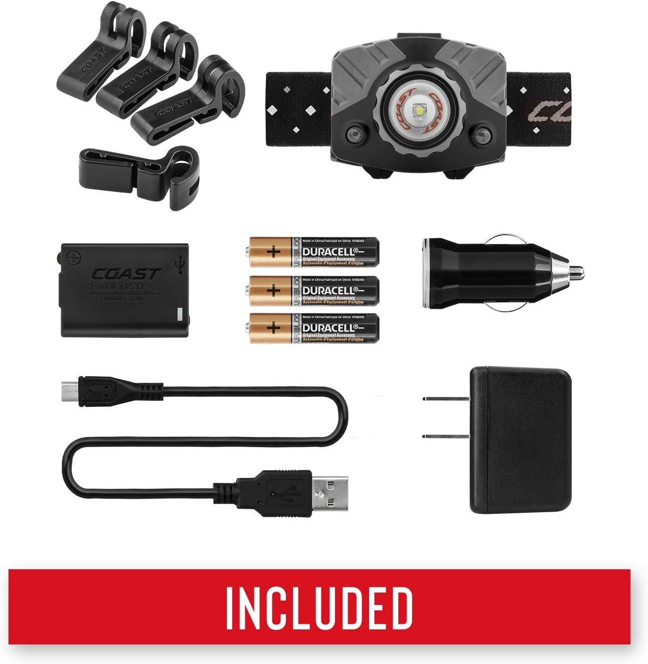 Coast FL78R 530 Lumen Tri-Color Rechargeable Headlamp