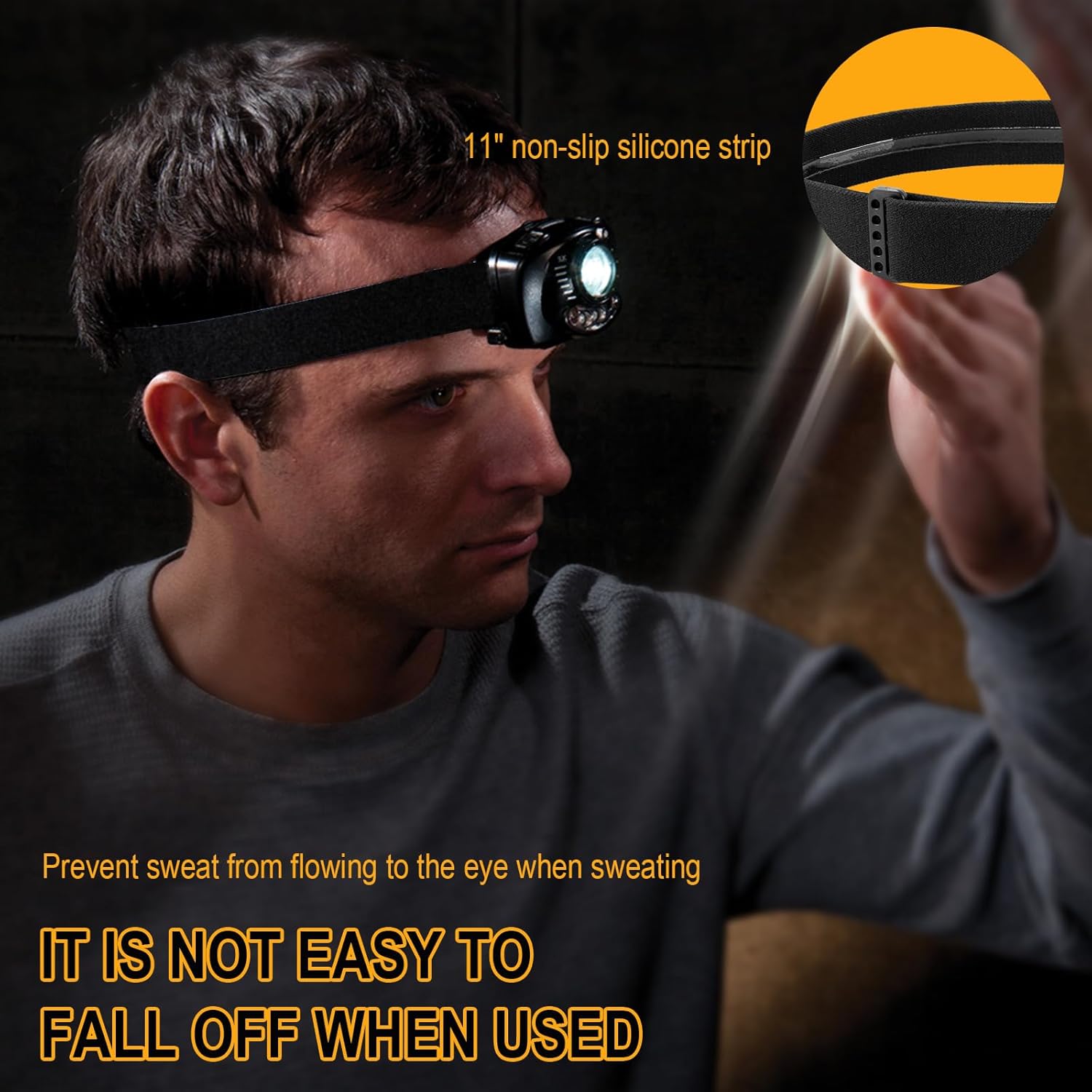 Elastic Headlamp Strap Replacement For Camping Hiking