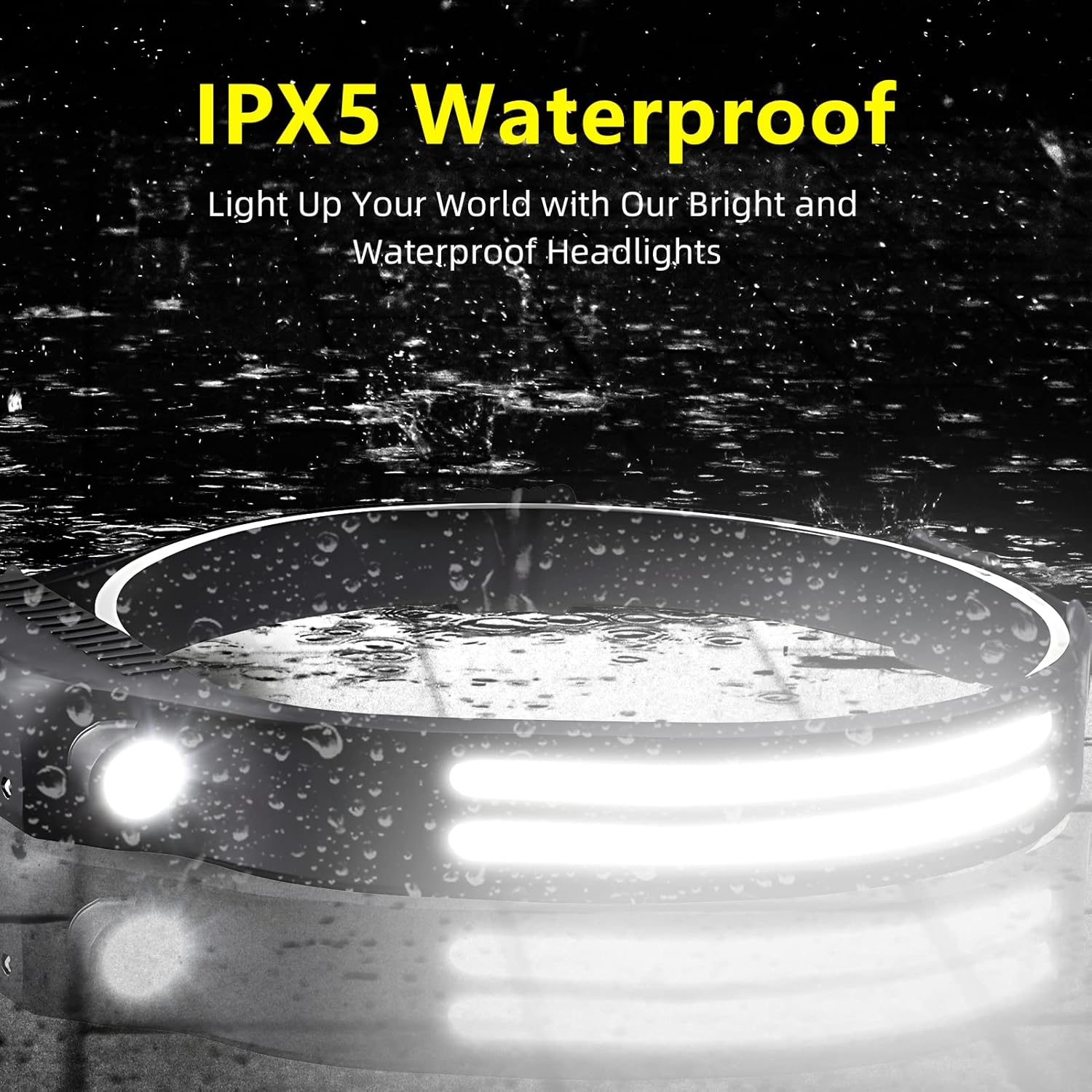 3-Piece Rechargeable LED Headlamp Set