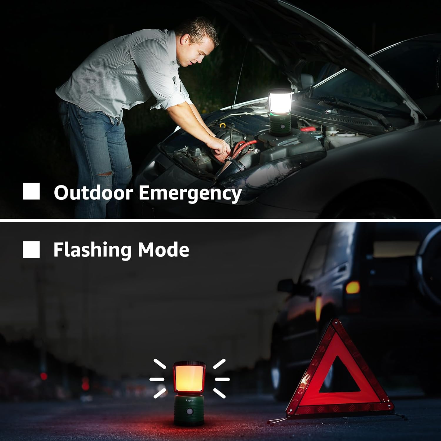 Lepro Lantern camping light Emergency Battery-Powered LED