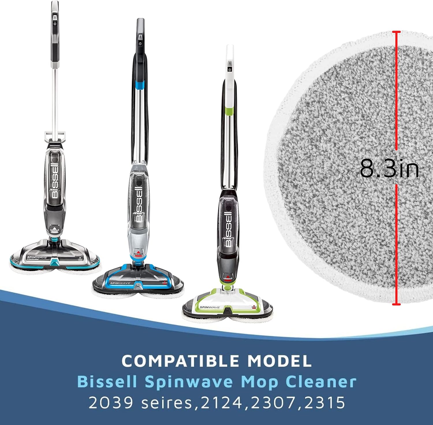 Bissell Spinwave Replacement Pad - Quick Easy Mopping