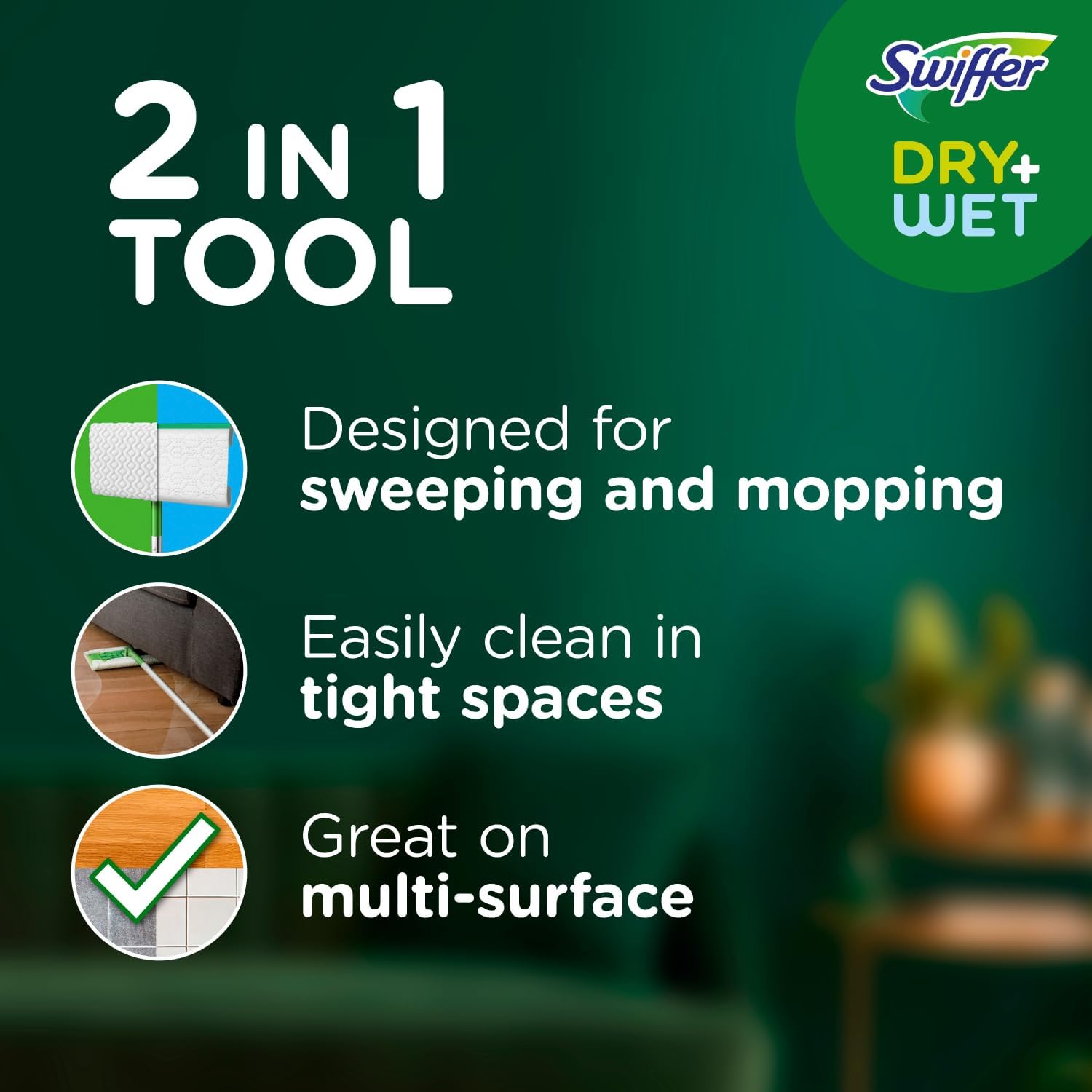 Swiffer Sweeper 2-in-1 Dry Wet Floor Mopping Kit