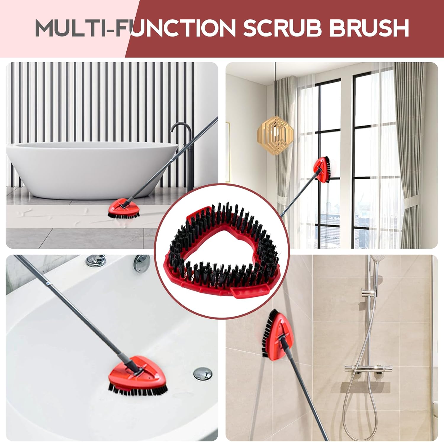 Sturdy Spin Mop scrub brush promises deep cleaning with precision