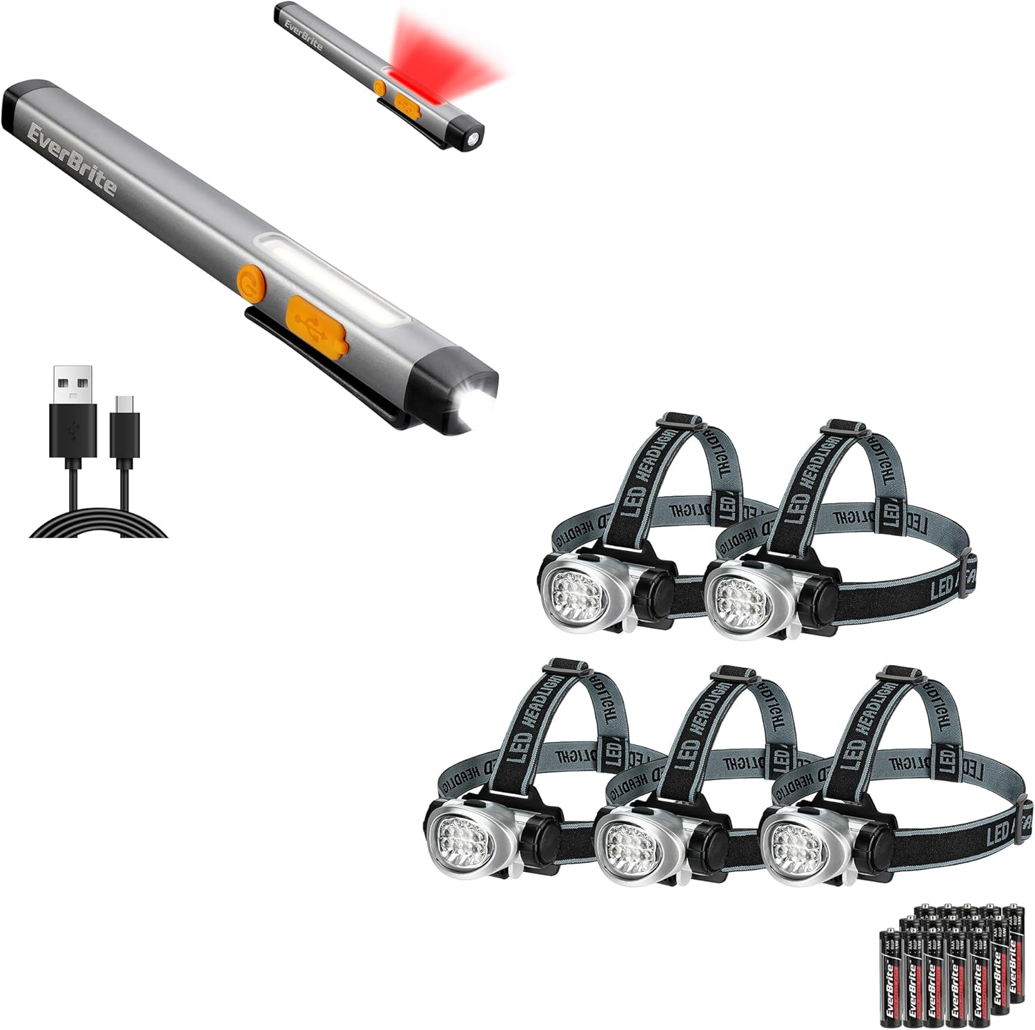 EverBrite 5-Pack Pen Flashlight